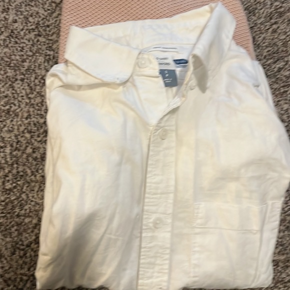 Boys size 20 3 white shirts, men S Short sleeve, 2 navy long sleeve sweaters, - Picture 4 of 9